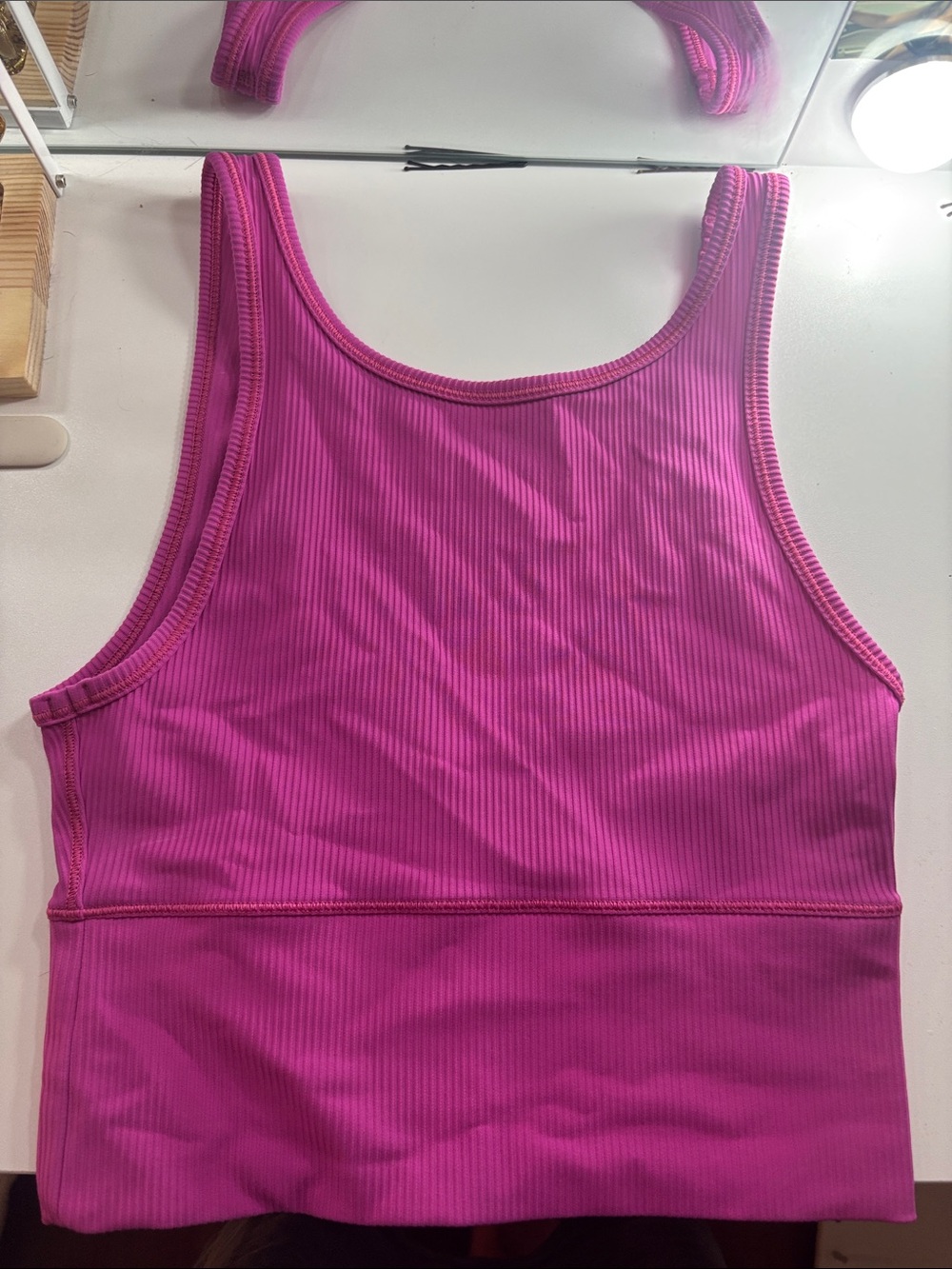 lululemon reversible hot pink tank top